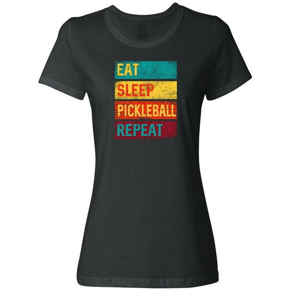 Inktastic Eat Sleep Pickleball Repeat Women's T-Shirt