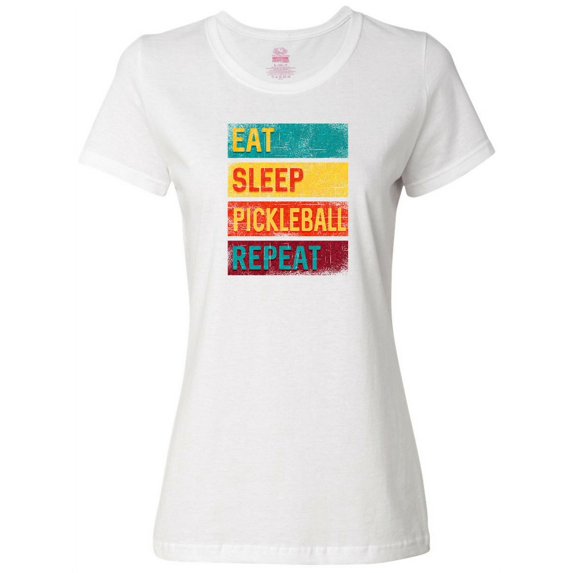 Inktastic Eat Sleep Pickleball Repeat Women's T-Shirt