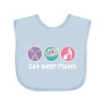thumbnail image 1 of Inktastic Eat Sleep Pilates Girls Baby Bib, 1 of 4