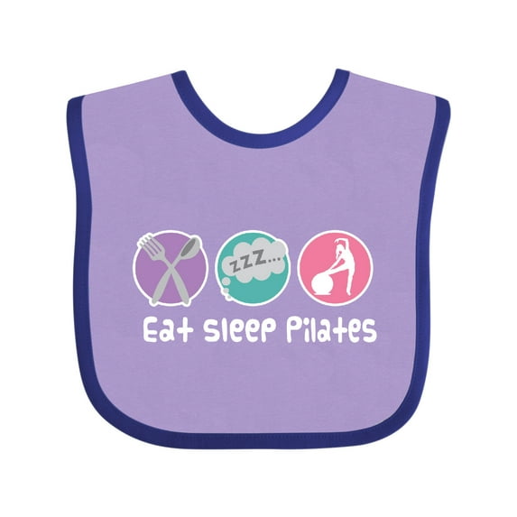 Inktastic Eat Sleep Pilates Girls Baby Bib