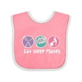thumbnail image 1 of Inktastic Eat Sleep Pilates Girls Baby Bib, 1 of 4