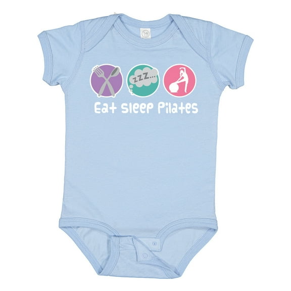 Inktastic Eat Sleep Pilates Girls Baby Bodysuit
