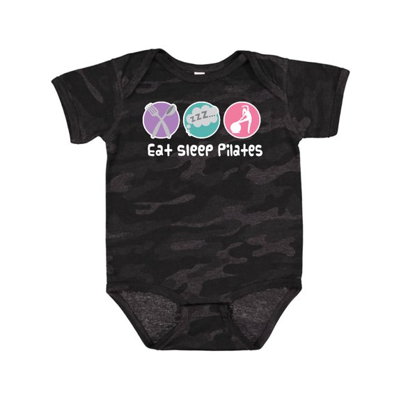 Inktastic Eat Sleep Pilates Girls Baby Bodysuit