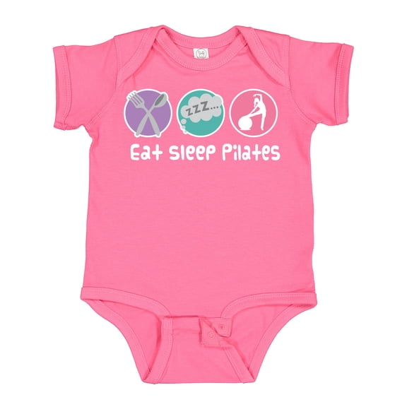Inktastic Eat Sleep Pilates Girls Baby Bodysuit