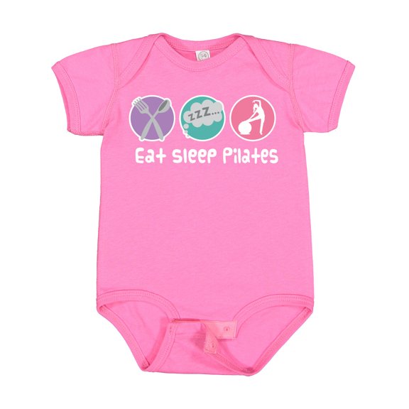 Inktastic Eat Sleep Pilates Girls Baby Bodysuit