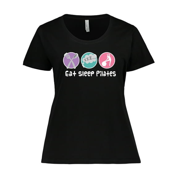 Inktastic Eat Sleep Pilates Women's Plus Size T-Shirt
