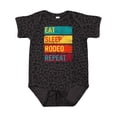 thumbnail image 1 of Inktastic Eat Sleep Rodeo Repeat Boys or Girls Baby Bodysuit, 1 of 5