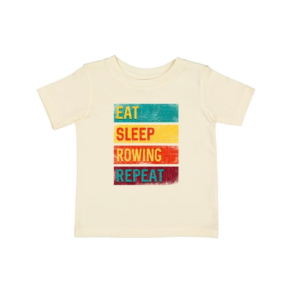 Inktastic Eat Sleep Rowing Repeat Boys or Girls Baby T-Shirt