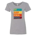 thumbnail image 1 of Inktastic Eat Sleep Rowing Repeat Women's T-Shirt, 1 of 5