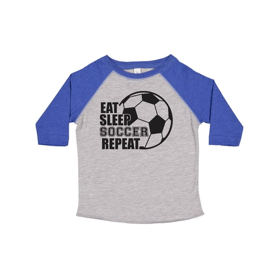 Inktastic Eat Sleep Soccer Repeat Boys or Girls Toddler T-Shirt