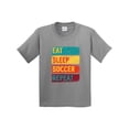 thumbnail image 1 of Inktastic Eat Sleep Soccer Repeat Youth T-Shirt, 1 of 5