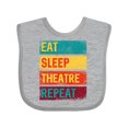 thumbnail image 1 of Inktastic Eat Sleep Theatre Repeat Drama for Actor Boys or Girls Baby Bib, 1 of 4