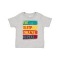 thumbnail image 1 of Inktastic Eat Sleep Theatre Repeat Drama Gift for Actor Boys or Girls Toddler T-Shirt, 1 of 5