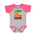 thumbnail image 1 of Inktastic Eat Sleep Theatre Repeat Drama for Actor Boys or Girls Baby Bodysuit, 1 of 5