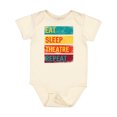 thumbnail image 1 of Inktastic Eat Sleep Theatre Repeat Drama for Actor Boys or Girls Baby Bodysuit, 1 of 5