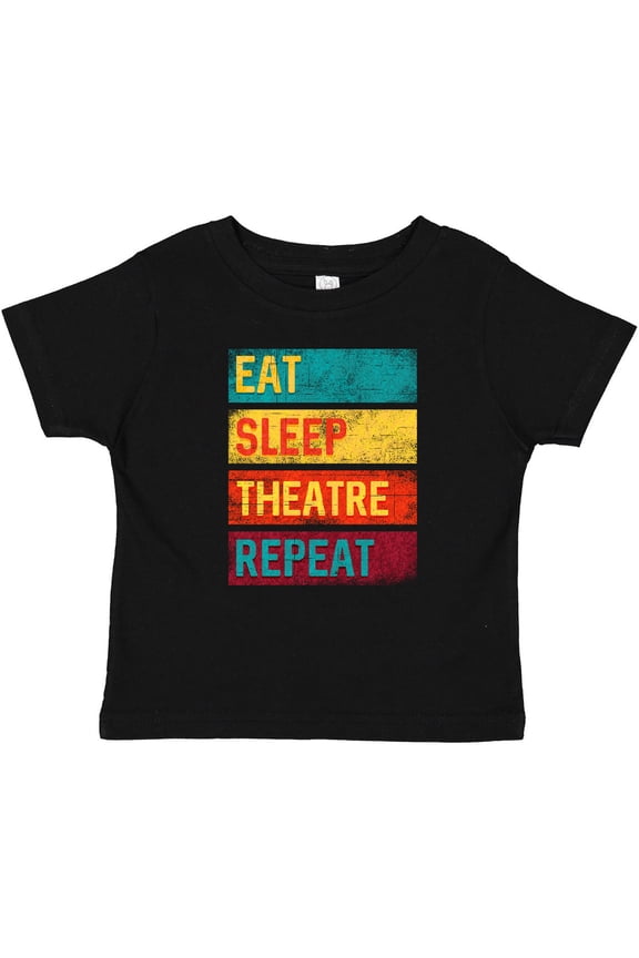 Eat Sleep Theatre Repeat Drama for Actor Boys or Girls Baby T-Shirt
