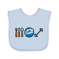 thumbnail image 1 of Inktastic Eat Sleep Weightlifting Boys or Girls Baby Bib, 1 of 4