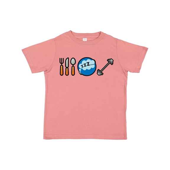 Inktastic Eat Sleep Weightlifting Boys or Girls Toddler T-Shirt