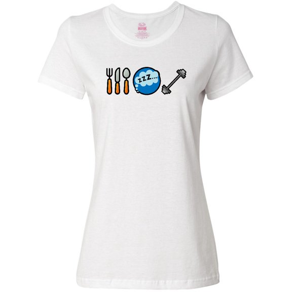 Inktastic Eat Sleep Weightlifting Women's T-Shirt