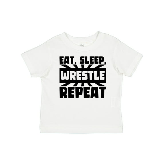 Inktastic Eat, Sleep, Wrestle, Repeat Boys or Girls Baby T-Shirt