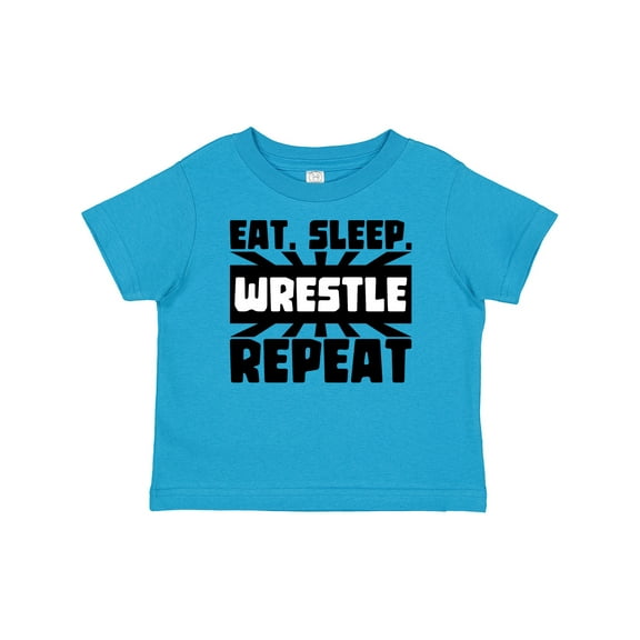 Inktastic Eat, Sleep, Wrestle, Repeat Boys or Girls Baby T-Shirt