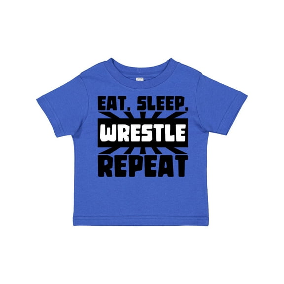 Inktastic Eat, Sleep, Wrestle, Repeat Boys or Girls Toddler T-Shirt