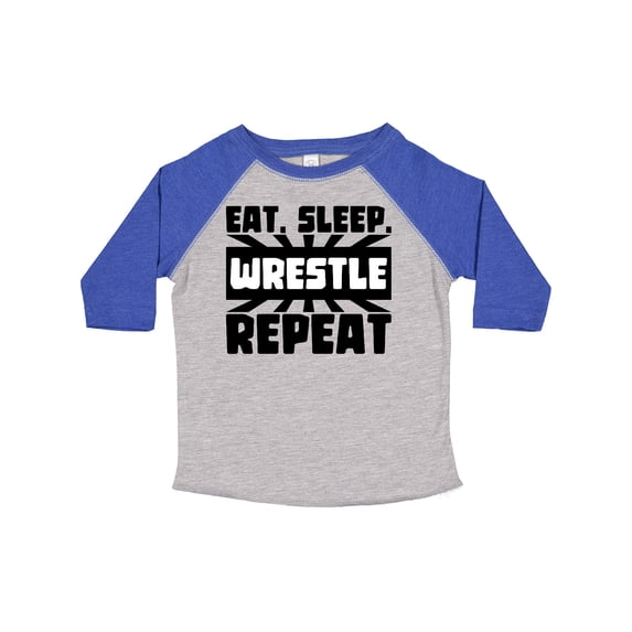 Inktastic Eat, Sleep, Wrestle, Repeat Boys or Girls Toddler T-Shirt
