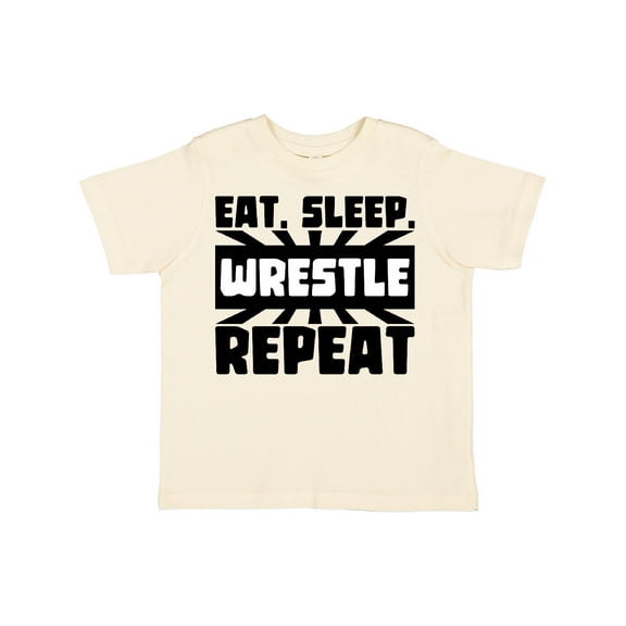 Inktastic Eat, Sleep, Wrestle, Repeat Boys or Girls Toddler T-Shirt