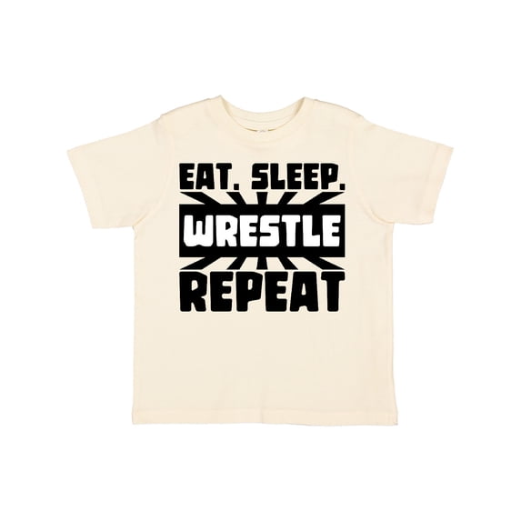 Inktastic Eat, Sleep, Wrestle, Repeat Boys or Girls Toddler T-Shirt