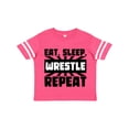 thumbnail image 1 of Inktastic Eat, Sleep, Wrestle, Repeat Boys or Girls Toddler T-Shirt, 1 of 5