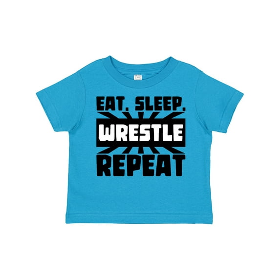Inktastic Eat, Sleep, Wrestle, Repeat Boys or Girls Toddler T-Shirt