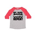 thumbnail image 1 of Inktastic Eat, Sleep, Wrestle, Repeat Boys or Girls Toddler T-Shirt, 1 of 5