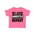 thumbnail image 1 of Inktastic Eat, Sleep, Wrestle, Repeat Boys or Girls Toddler T-Shirt, 1 of 5