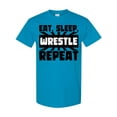 thumbnail image 1 of Inktastic Eat, Sleep, Wrestle, Repeat T-Shirt, 1 of 5