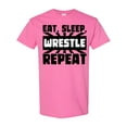 thumbnail image 1 of Inktastic Eat, Sleep, Wrestle, Repeat T-Shirt, 1 of 5