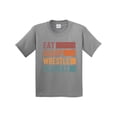 thumbnail image 1 of Inktastic Eat Sleep Wrestle Repeat Youth T-Shirt, 1 of 5