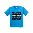 thumbnail image 1 of Inktastic Eat, Sleep, Wrestle, Repeat Youth T-Shirt, 1 of 5