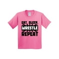 thumbnail image 1 of Inktastic Eat, Sleep, Wrestle, Repeat Youth T-Shirt, 1 of 5