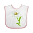 thumbnail image 1 of Inktastic Edelweiss- Flower Boys or Girls Baby Bib, 1 of 4