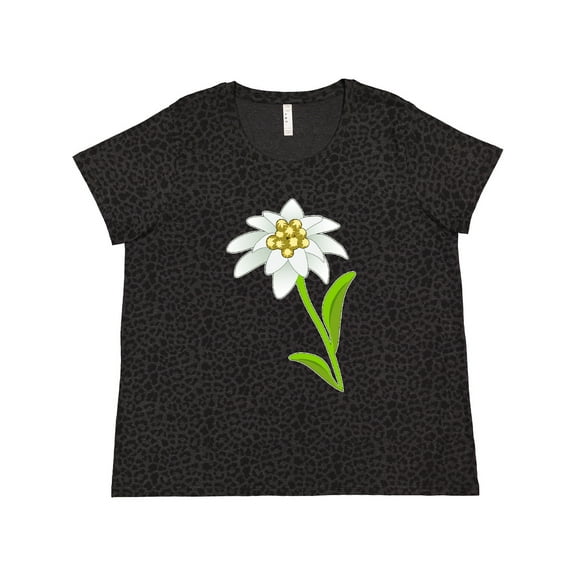 Inktastic Edelweiss- Flower Women's Plus Size T-Shirt