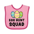 thumbnail image 1 of Inktastic Egg Hunt Squad with Easter Eggs Boys or Girls Baby Bib, 1 of 4