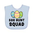 thumbnail image 1 of Inktastic Egg Hunt Squad with Easter Eggs Boys or Girls Baby Bib, 1 of 4