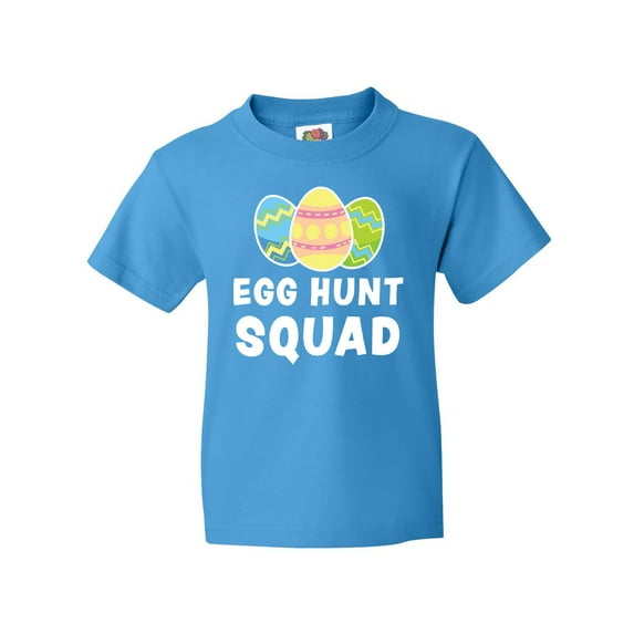 Inktastic Egg Hunt Squad with Easter Eggs Youth T-Shirt