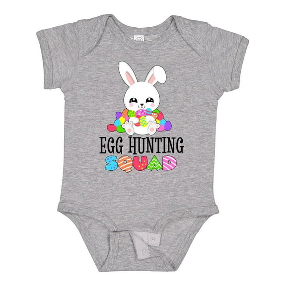 Inktastic Egg Hunting Squad with Easter Bunny Boys or Girls Baby Bodysuit