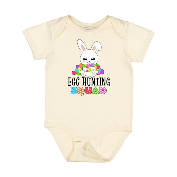 Inktastic Egg Hunting Squad with Easter Bunny Boys or Girls Baby Bodysuit