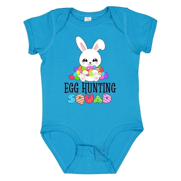 Inktastic Egg Hunting Squad with Easter Bunny Boys or Girls Baby Bodysuit