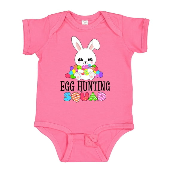 Inktastic Egg Hunting Squad with Easter Bunny Boys or Girls Baby Bodysuit