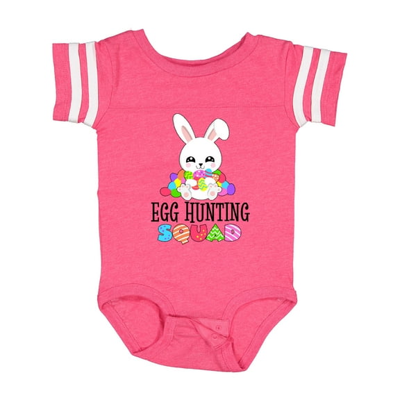 Inktastic Egg Hunting Squad with Easter Bunny Boys or Girls Baby Bodysuit