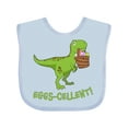 thumbnail image 1 of Inktastic Eggs-cellent Cute Easter T-Rex Dinosaur Boys or Girls Baby Bib, 1 of 4
