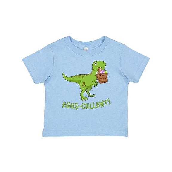 Inktastic Eggs-cellent Cute Easter T-Rex Dinosaur Boys or Girls Baby T-Shirt